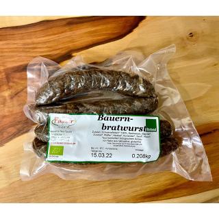 Bauernbratwurst Majoran (2 Paar) vakuum.