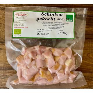gekochter Schinken (0,5x0,5cm Würfel) ca. 150g vakuum.