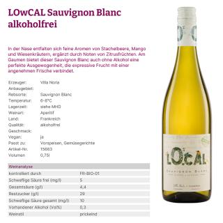 LOwCAL Sauvignon Blanc alkoholfrei Villa Noria