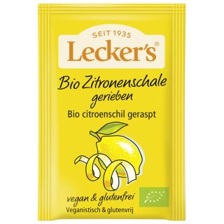 Zitronenschale gerieben vegan und glutenfrei