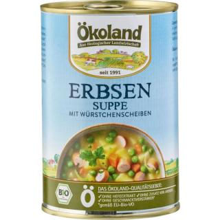 Erbsensuppe m. Würstchenscheiben