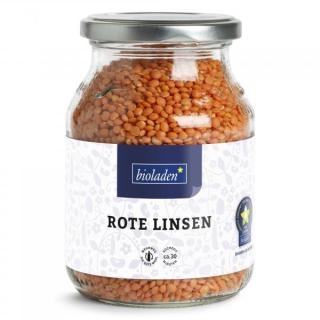 Rote Linsen im Pfandglas