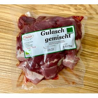 Gulasch gemischt ca. 500g vakuum.
