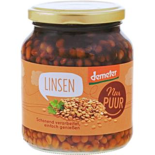 Linsen im Glas