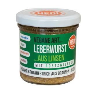 Vegane Art Leberwurst mit Röstzwiebeln