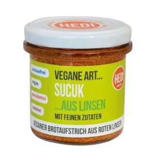 Vegane Art Sucuk aus roten Linsen