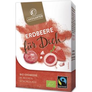 Erdbeere in Beerenschokolade