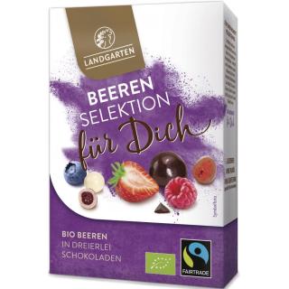 Beeren in dreierlei Schokolade