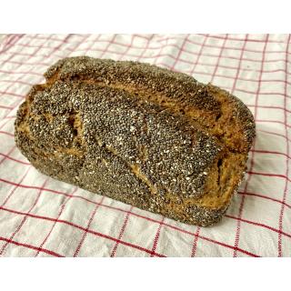 Dinkelvollkorn Holzofenbrot mit Chiasamen 0,5kg