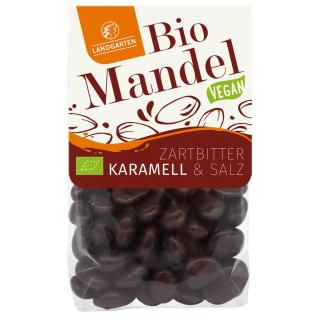 Mandeln in Zartbitter-Schokolade Karamell & Salz vegan