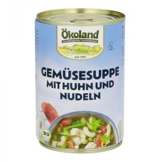 Gemüsesuppe mit Huhn