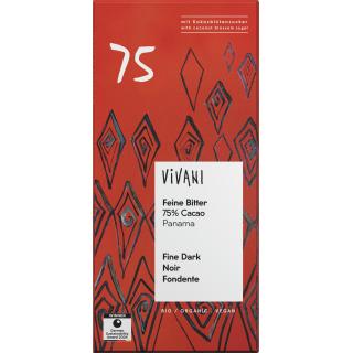 Feine Bitter mit 75% Cacao