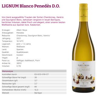 LIGNUM Blanco Penedès D.O. 2021 Albet i Noya