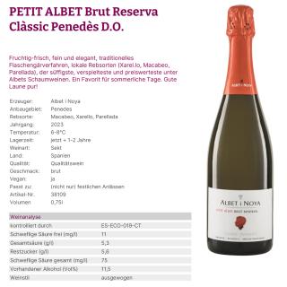 PETIT ALBET Reserva Clàssic Penedès D.O. Brut 2022